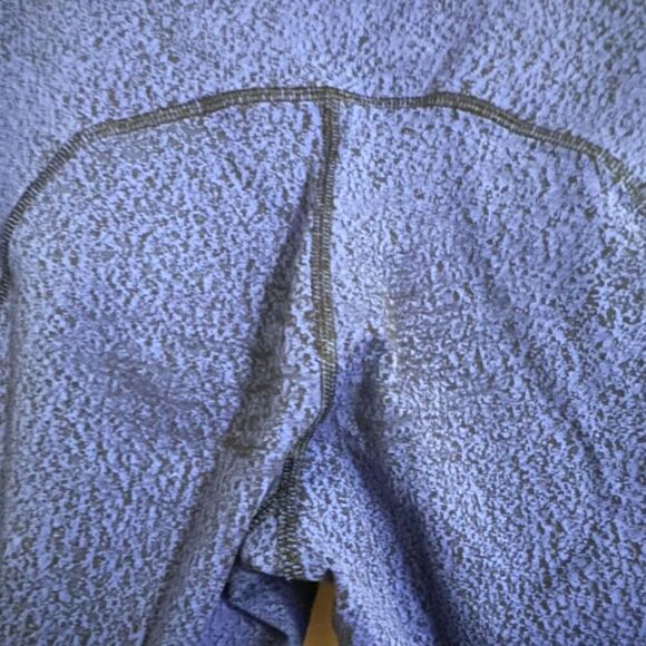 Lululemon Rush Hour High-Rise Crop Women's Size 6 Blue Black Stretch Breathable - Picture 6 of 9